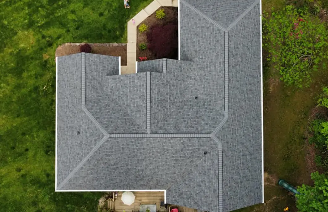 VELUX skylight installation flashed into asphalt shingle roof
