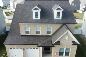 New roof and gutter system installed in California, MD, by JDH Remodeling.