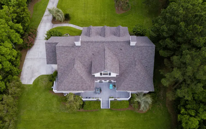 JDH crew performing roof repair on a Maryland home