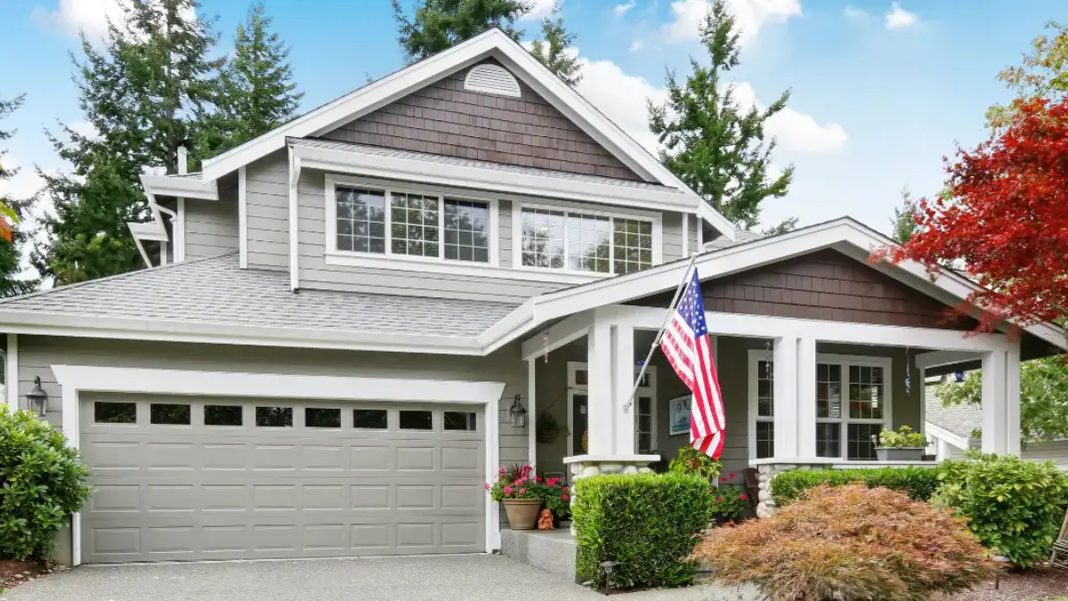 JDH Remodeling completed modern two-story Prince George's County Maryland home representing the daily Clinton Maryland inspection install and warranty visit route from JDH St Leonard headquarters via MD-4 and MD-5