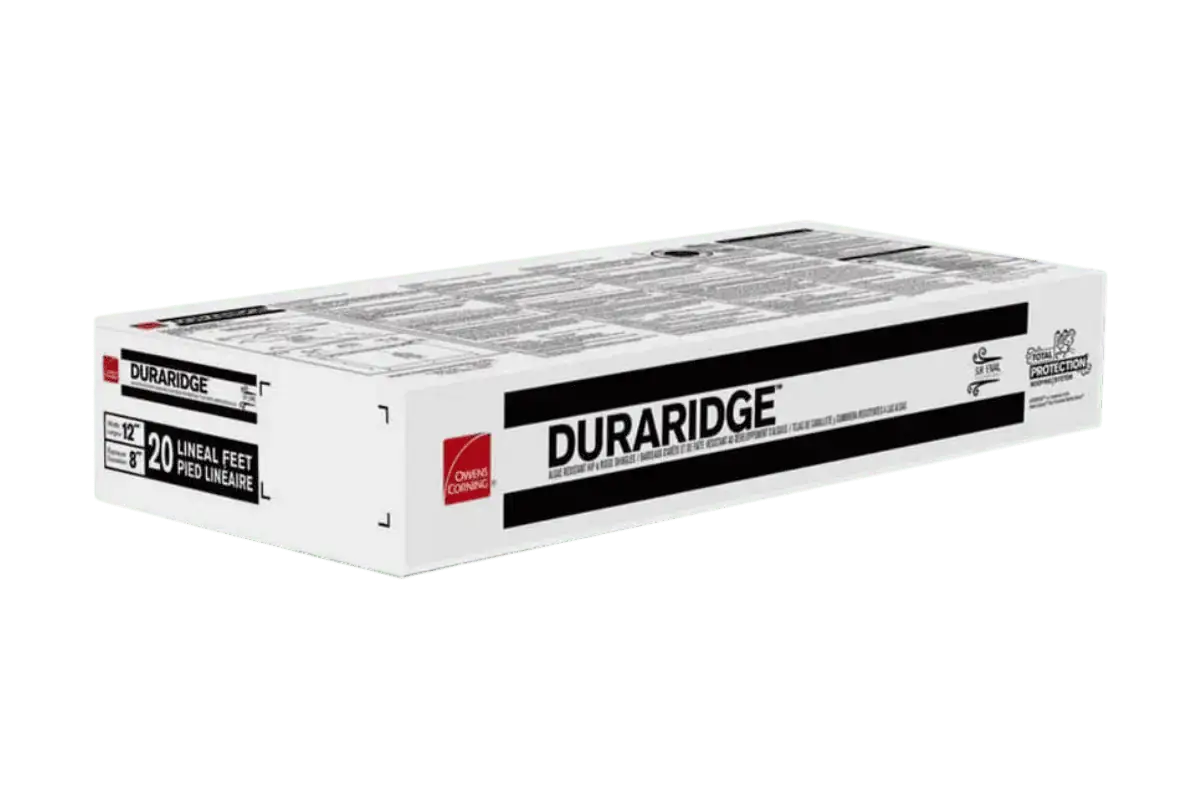 Owens Corning DuraRidge ridge cap being installed on a completed roof replacement in Southern Maryland by JDH Remodeling