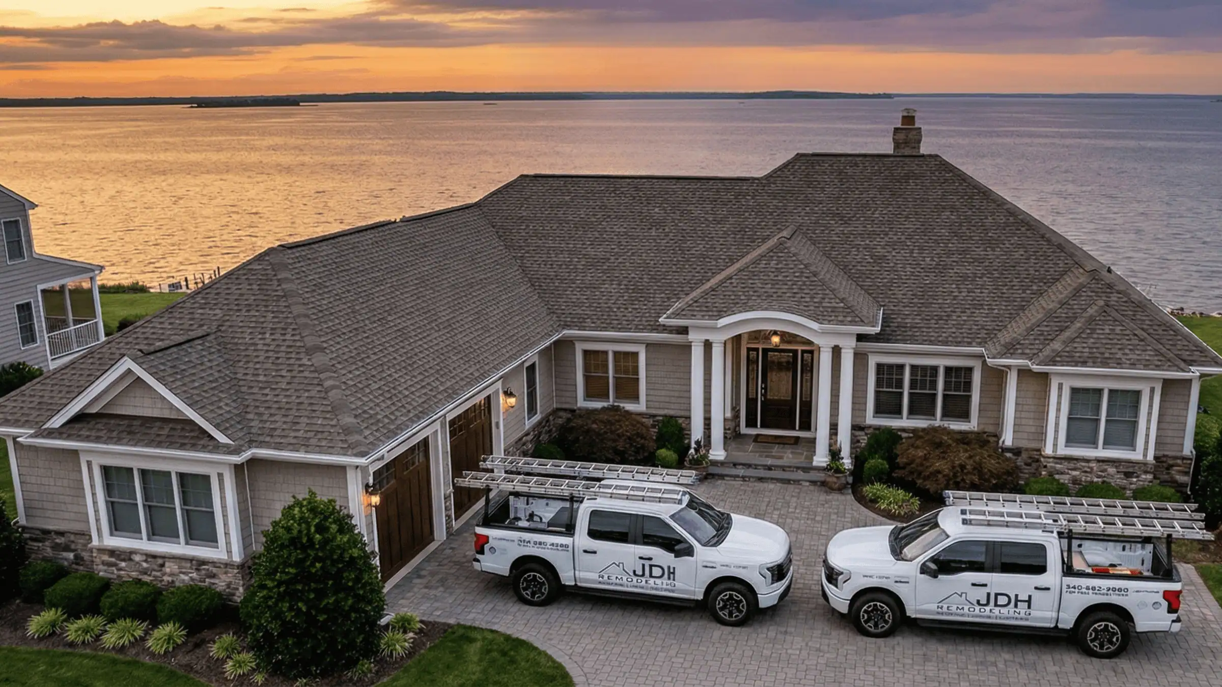 JDH Remodeling crew performing a roof inspection in Southern Maryland