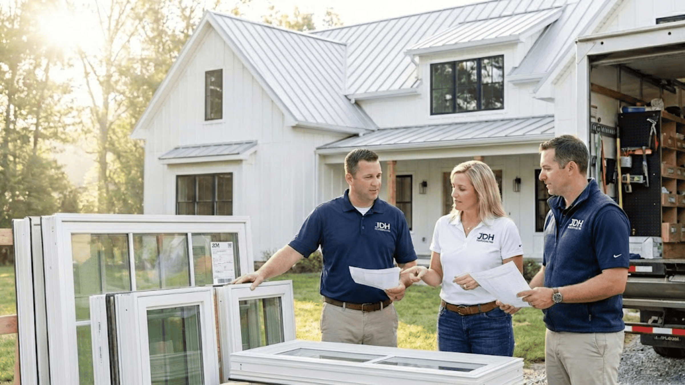 JDH Remodeling professional team on site in Maryland