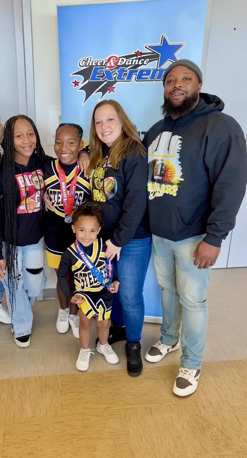Jessica Commodore with her family