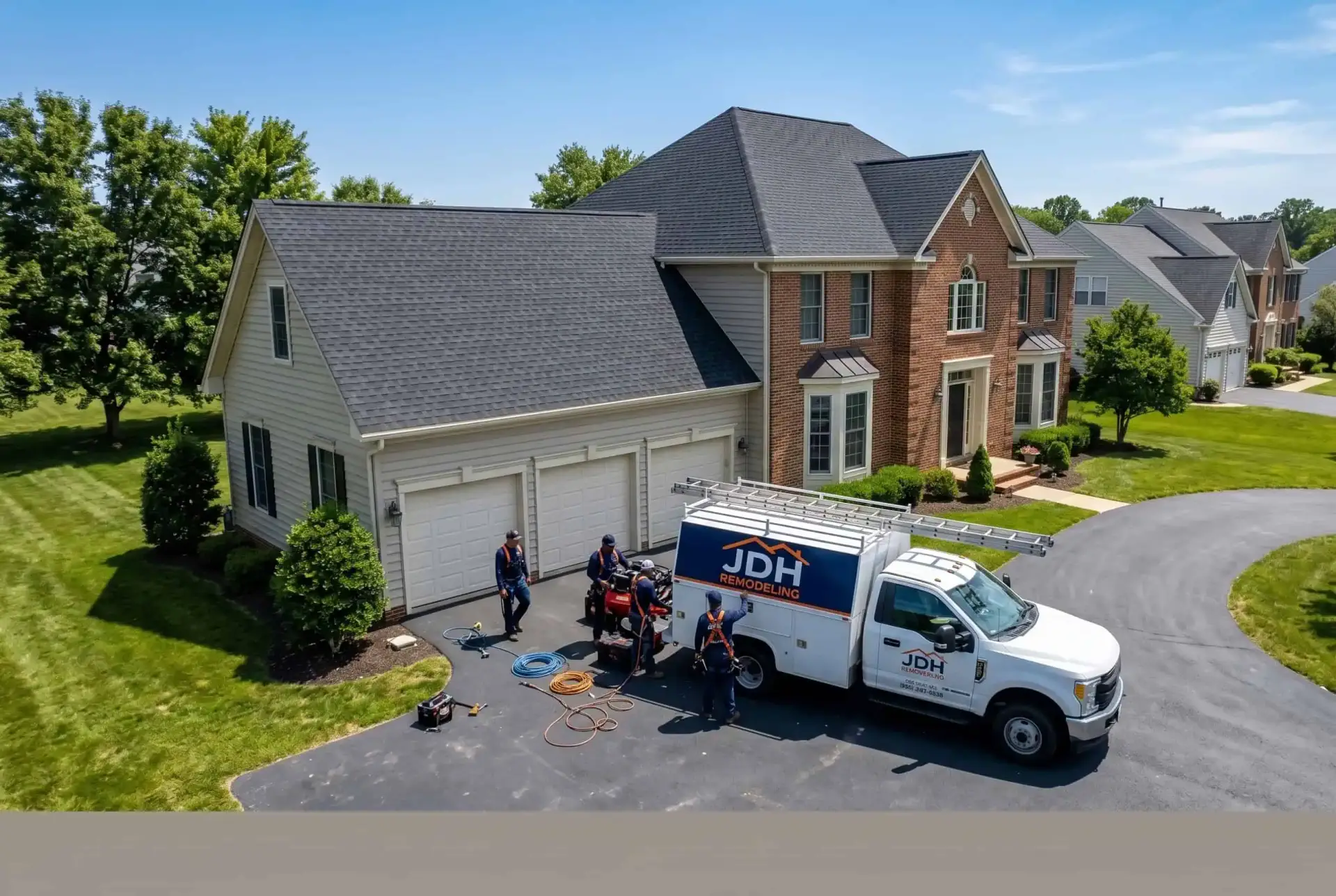 Completed Owens Corning Duration roof replacement on Waldorf Maryland home by JDH Remodeling, fully insurance-claim approved