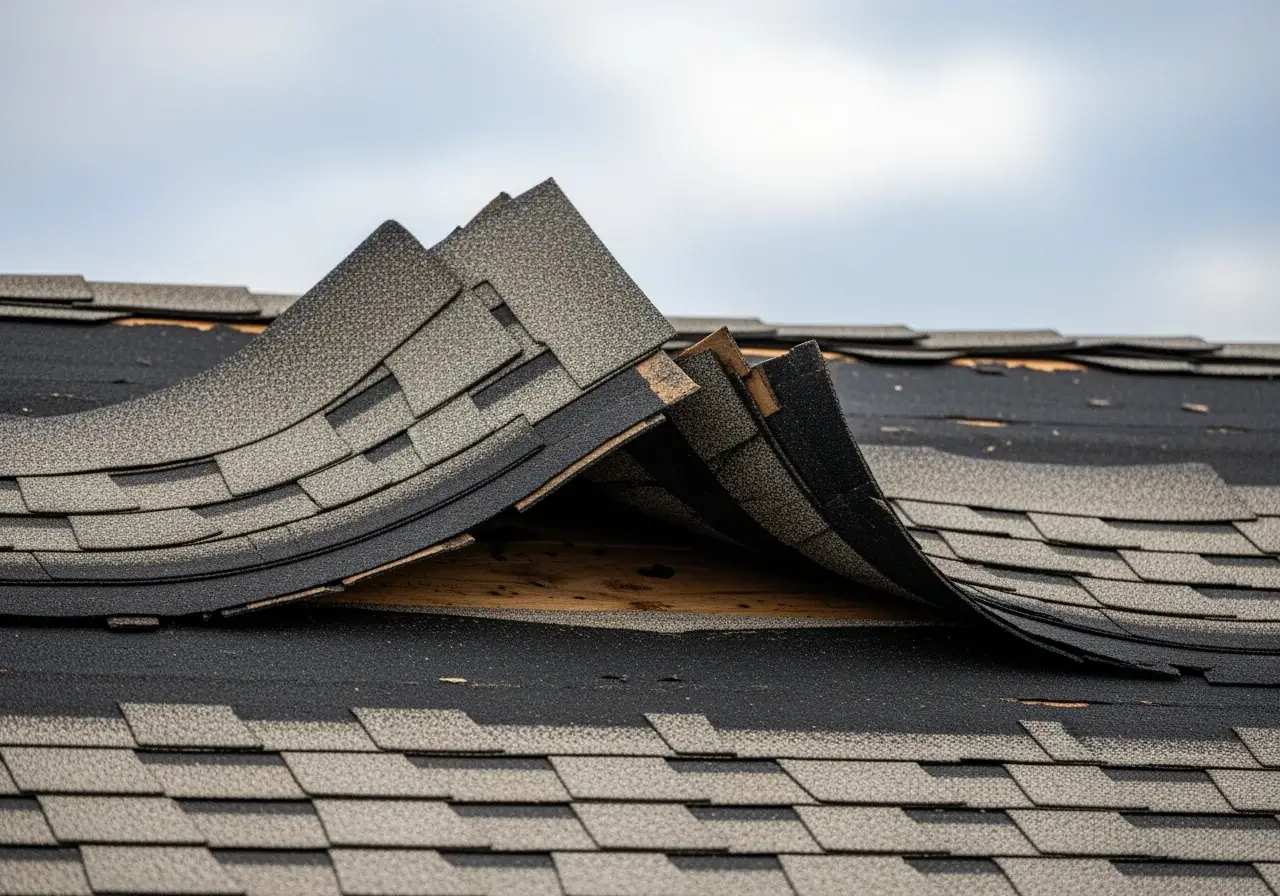 Storm-damaged roof on a Bowie Maryland home documented by JDH Remodeling HAAG Master Certified inspector after the September 2024 EF-1 tornado